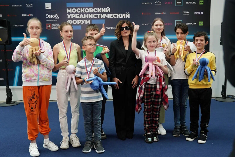 Инклюзивный детский чемпионат прошел на Московском урбанистическом форуме в Гостином Дворе