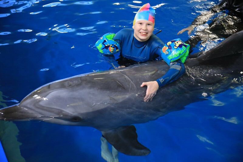 Дельфин и русалка: сбылась мечта Лены из проекта «Мы с тобой!»