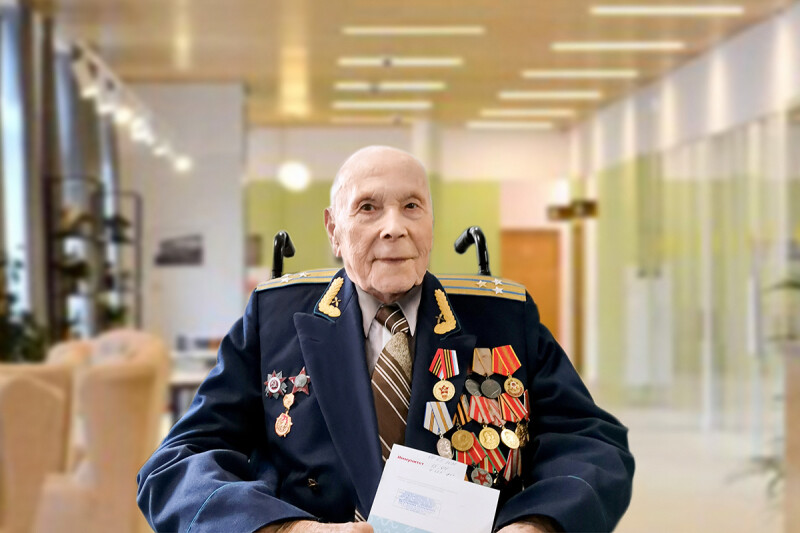 100-летний юбилей отмечает Петр Терентьевич Артихович, участник Великой Отечественной войны